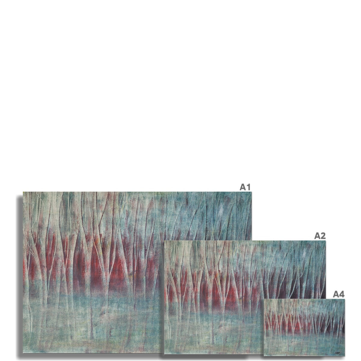 "Misty Woods at Sunrise"