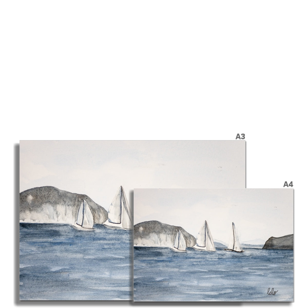 "Sails on Megannisi Channel" - Ionian Sea, Greece