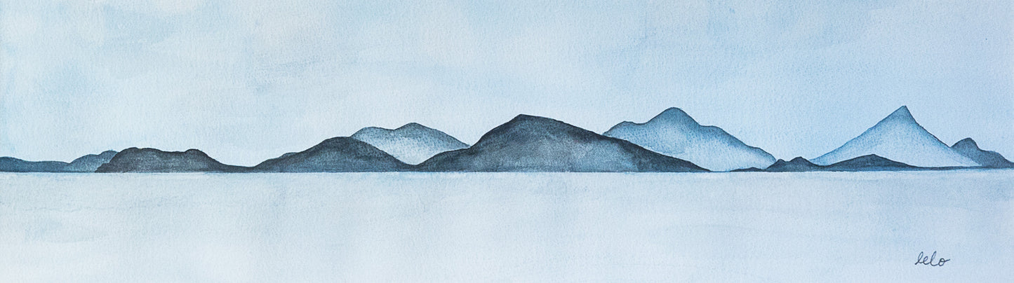 ORIGINAL WATERCOLOUR - "Dragonera Islands" -SOLD-