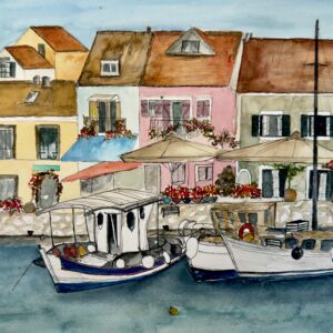 ORIGINAL WATERCOLOUR - "Fiscado Quayside”