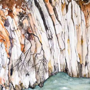 ORIGINAL WATERCOLOUR - "Frikes Rocks" Frikes 1